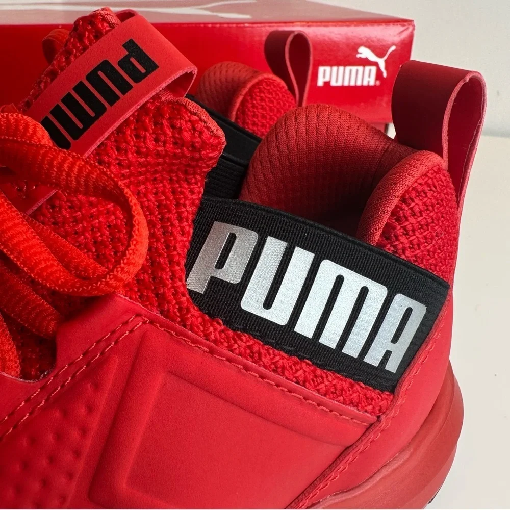 NWT  Puma Kids Softride Enzo NXT High Risk Red Youth Sneakers size 4C - Picture 3 of 12